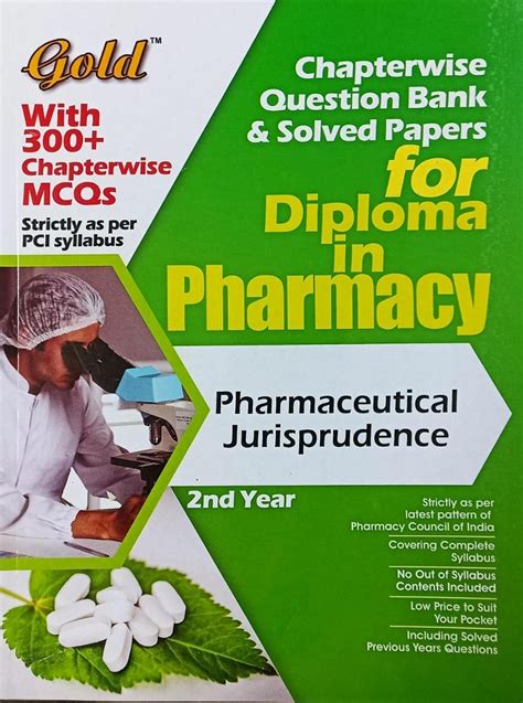 Gold Dpharma 2nd Year Solved Question Bank Pharmaceutical Jurisprudence