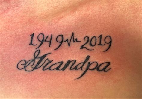 Grandpa Memorial Tattoo Memorial Tattoo Remembrance Tattoos Tattoos