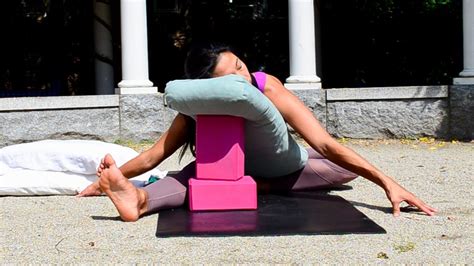 Restorative Yoga Poses Using Bolster Yoga Poses