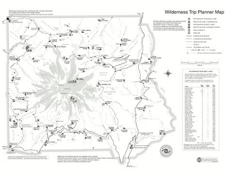Mt Rainier Hiking Map