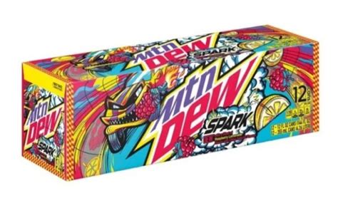 MOUNTAIN DEW SPARK Raspberry Lemonade Flavor Limited Edition Time Can