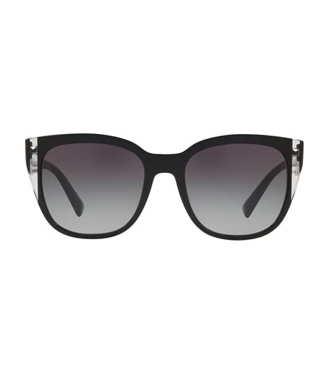 Valentino Garavani Black Oval Stripe Sunglasses Harrods Uk