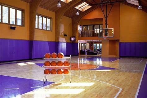 19 Modern Indoor Home Basketball Courts Plans And Designs