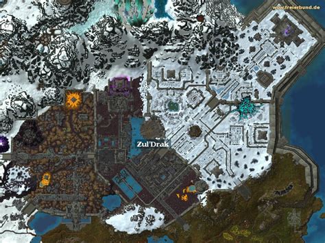 Zuldrak Zone Map And Guide Freier Bund World Of Warcraft