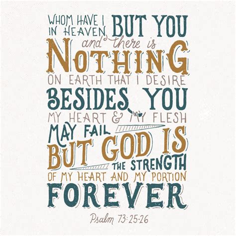 Psalm 7325 26 — Scripture Type