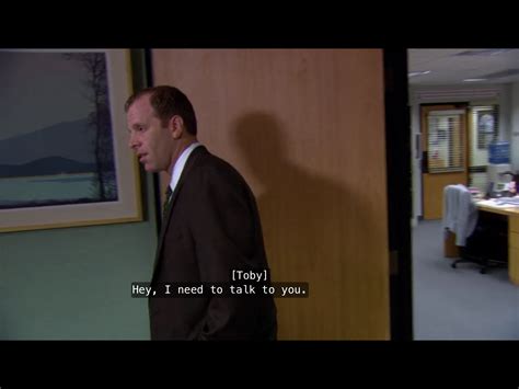 Michael Vs Toby Talk Show Talking To You The Office