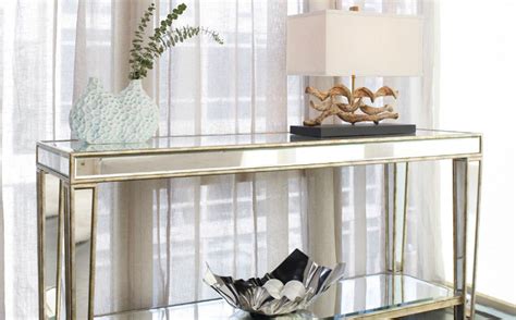 Best Brass And Mirror Modern Console Tables