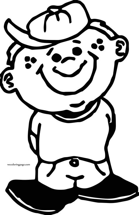 By Boy Coloring Page | Wecoloringpage.com