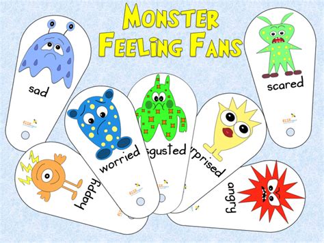 Monster Feelings Fans Elsa Support Emotions Activity