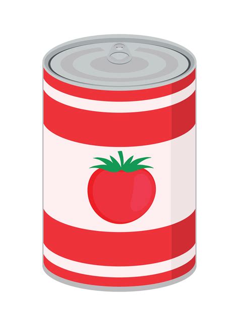 Canned Food Tomato 10966828 Vector Art At Vecteezy