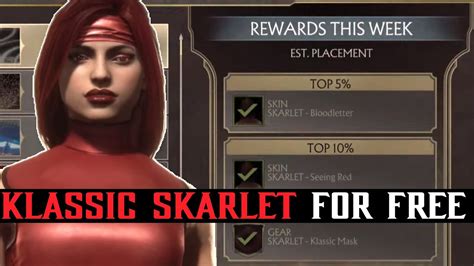 Mk Klassic Skarlet Skins For Free Youtube