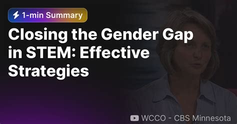 Closing The Gender Gap In Stem Effective Strategies — Eightify