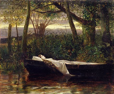 The Lady Of Shalott Painting By Walter Crane Fine Art America