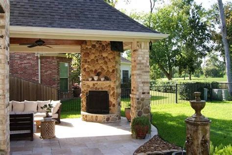 Covered Patio Corner Fireplaces Ideas Creative Fireplaces Design