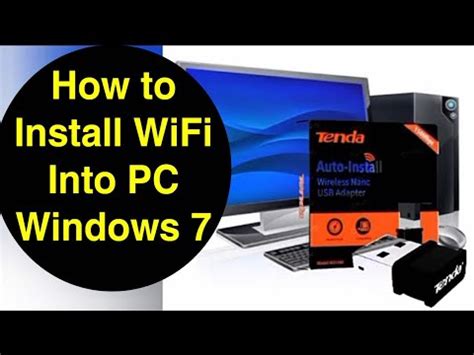 How To Install WiFi Adapter In PC Windows 7 How To Connect Wifi To PC Through Adapter Tenda