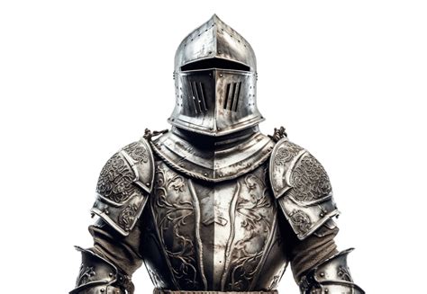 Medieval Knight Suit Of Armor Isolated On Transparent Background Png