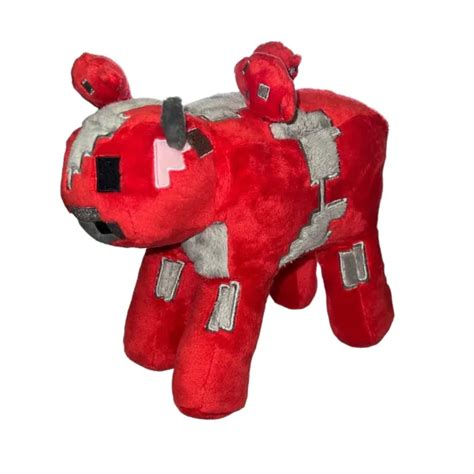 Minecraft Mooshroom Mushroom Cow Mojang Jinx Red Plush Doll Stuffed