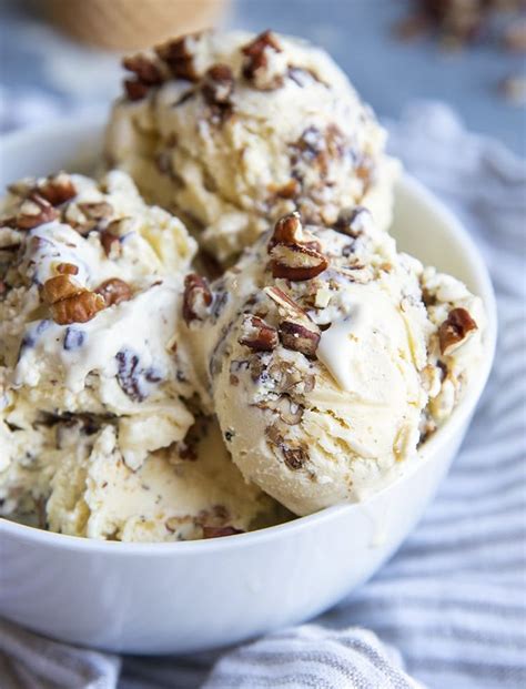 This Homemade Butter Pecan Ice Cream Is Rich And Creamy With A Nice Custard Based Ice Cream