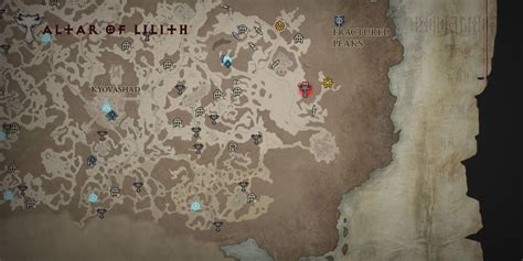 Diablo 4 All Altars Of Lilith Locations In The Fractured Peaks