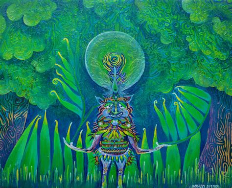 Spirit Of The Forest Fine Art Print Of Original Acrylic Painting