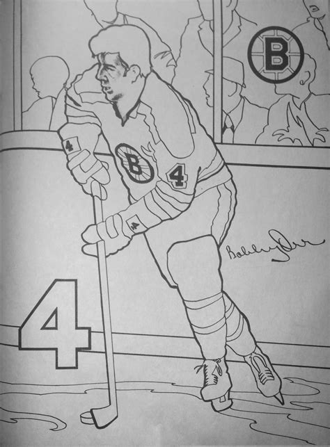 Boston Bruins 1972 Coloring Book