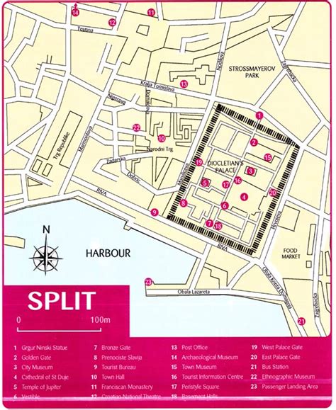 Location maps of cities in croatia. Map Of Split, Things To Do In Split Croatia