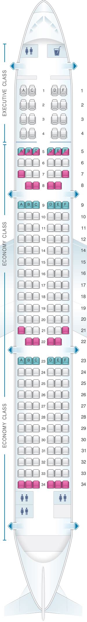 Seat Map Sata Air Açores Airbus A321 Neo Seatmaestro