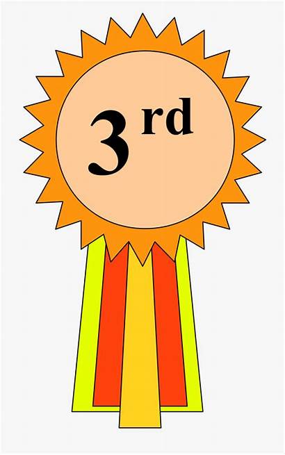 Place 3rd Ribbon Clipart Trophy Cartoon Second