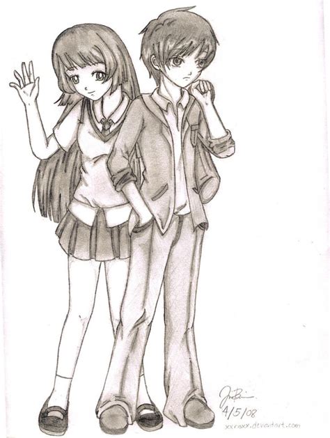 Thank you to all that have supported my videos. easy anime drawings | Random Anime Couple by ~xxrioxx on deviantART | drawing inspiration ...