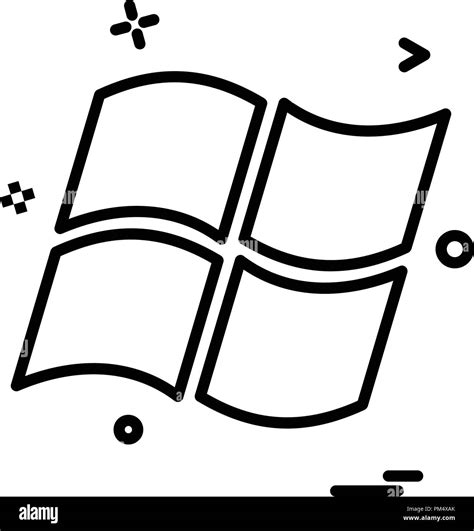 Windows Icon Design Vector Stock Vector Image And Art Alamy