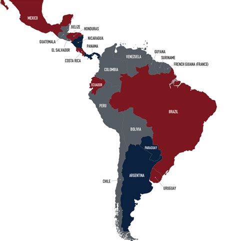 La Capital De America Latina Map