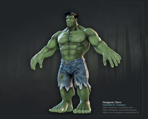 Artstation Hulk Bodybuilder Carlos Jacinto Hulk Comic