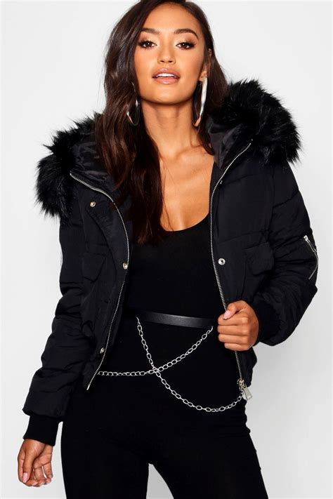 Winter Jackets Women Coats For Women Faux Fur Hoodie Fur Hooded Coat