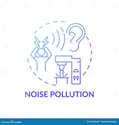 noise pollution concept icon stock vector illustration of office conceptual 202935648