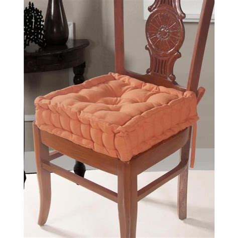 Coussin de chaise Rehausseur en 100% coton Ultra doux Terracotta