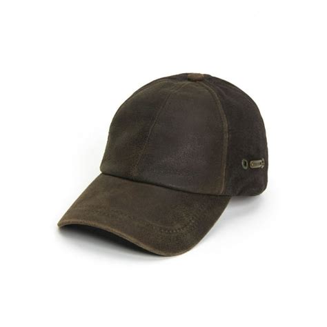 Stetson Stetson Mens Structured Weather Leather Baseball Cap Hat
