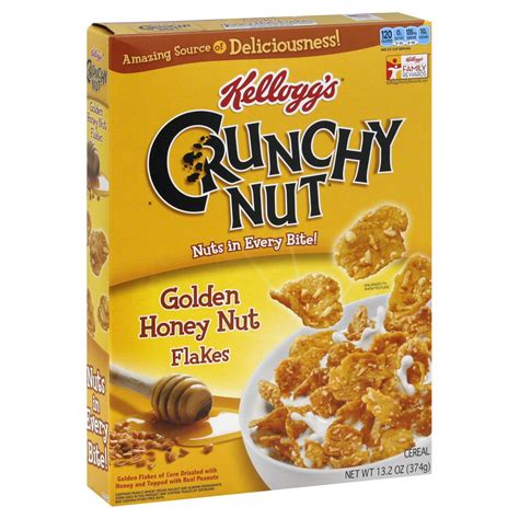 Kelloggs Crunchy Nut Golden Honey Nut Flakes Cereal Shop Cereal At H E B