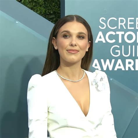 First Girl Millie Bobby Brown Love Her Awards Lab Coat Fashion