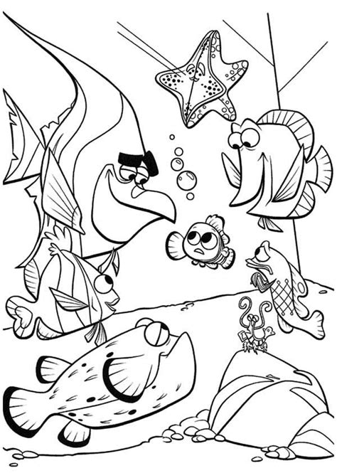 Finding nemo coloring pages to download and print for free
