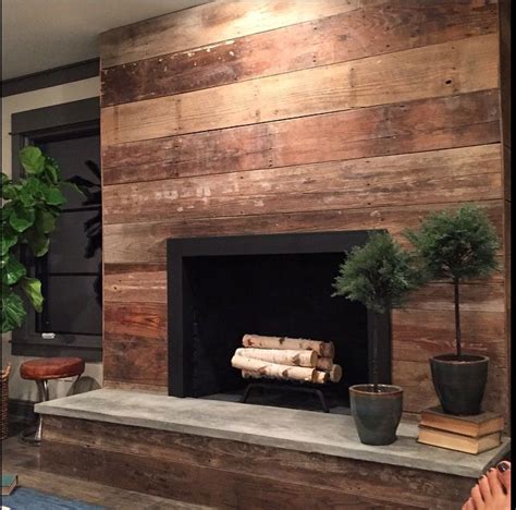 By Joanna Gaines Wood Fireplace Surrounds Reclaimed Wood Fireplace