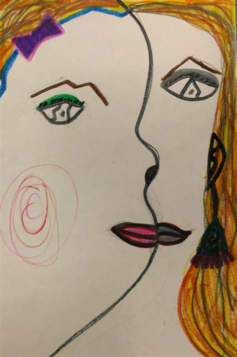 Color one side of the face one color and then chose a different color for the other side. The smARTteacher Resource: Picasso sculptural faces