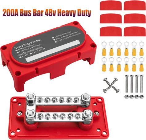 200a Bus Bar 48v Heavy Duty Module Design Busbar Box Battery Junction