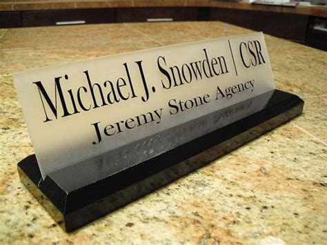 Desk Sign And Acrylic Name Plate Personalized Wood Etsy Name Plate