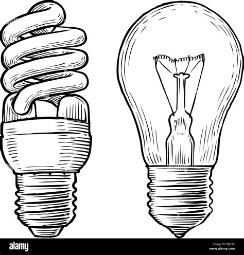Lampe Lampe Skizze Strom Elektrisches Licht Energiekonzept Hand