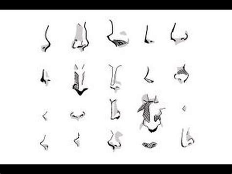 Use short, curved lines to sketch the nose, lips, chin, and. How to draw Manga noses - YouTube