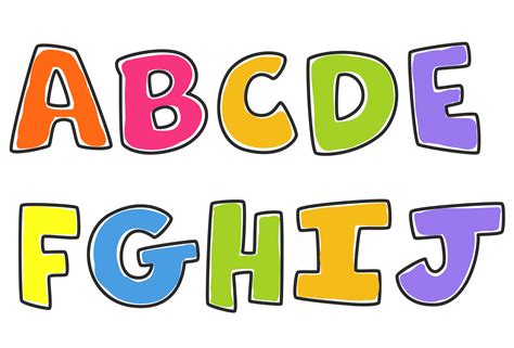 Library of clip art the alphabet png s. Kids Colorful Alphabets part 1 - Download Free Vectors ...