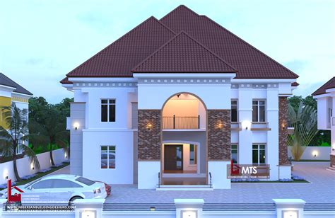 5 Bedroom Duplex Rf D5016 Duplex House Design Duplex