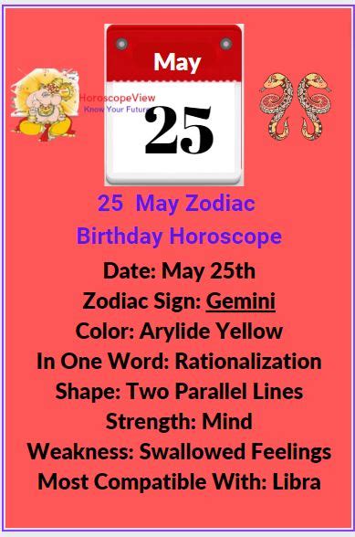 May 25 Zodiac Sign Gemini Personality Traits And Horoscope