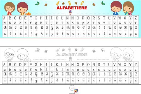 Alfabetiere Con I 4 Caratteri Le Idee Della Scuola Alfabeto