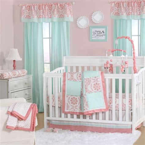 Pin By Moonbow On Mint Green Lovers Girl Crib Bedding Sets Crib